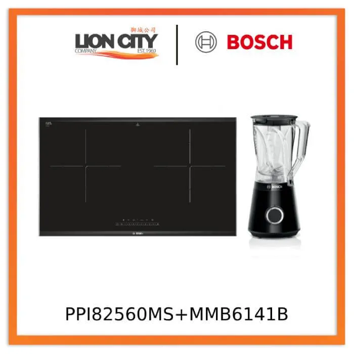 Bosch PPI82560MS 78CM Built-in Induction Hob   MMB6141B Blender Vita Power Serie | 4 1200 W Black