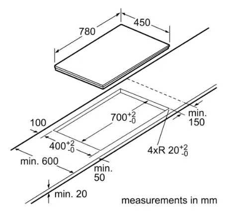 Bosch PPI82560MS 78CM Built-in Induction Hob