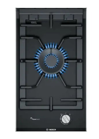 Bosch PRA3A6B70 Series 8 Domino gas hob 30 cm Glass ceramic, Black PRB3A6B70 Series 8 Domino gas hob 30 cm Glass ceramic, Black