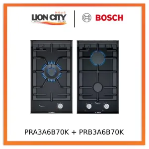 Bosch PRA3A6B70K Series 8 Domino gas hob 30 cm Ceramic, Black Bosch PRB3A6B70K Series 8 Domino gas hob 30 cm Ceramic, Black