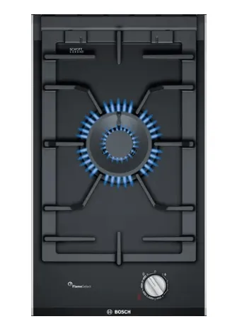 Bosch PRA3A6B70K Series 8 Domino gas hob 30 cm Ceramic, Black