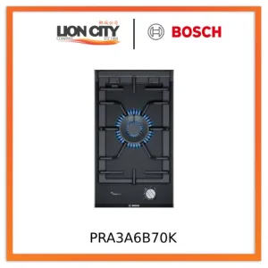 Bosch PRA3A6B70K Series 8 Domino gas hob 30 cm Ceramic, Black