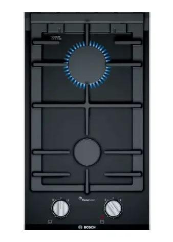 Bosch PRB3A6B70K Series 8 Domino gas hob 30 cm Ceramic, Black