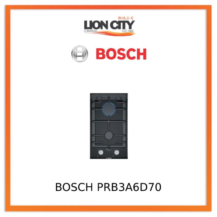 Bosch PRB3A6D70 Domino Built-in Gas Hob With Flameselect (30cm)-LPG