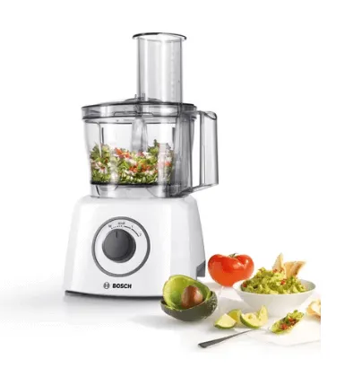 Bosch PUC61KAA5E Series 2 Induction hob 60 cm Black, Surface mount without frame   MCM3100WGB Food processor MultiTalent 3700 W White