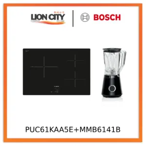 Bosch PUC61KAA5E Series 2 Induction hob 60 cm Black, Surface mount without frame   MMB6141B Blender Vita Power Serie | 4 1200 W Black