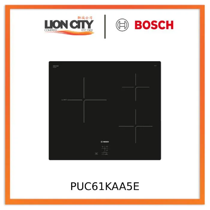 Bosch PUC61KAA5E Series 2 Induction hob 60 cm Black, Surface mount without frame