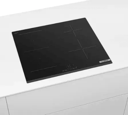 Bosch PWP63KBB6E Series 4 Induction hob 60 cm Black, surface mount without frame   MCM3100WGB Food processor MultiTalent 3700 W White