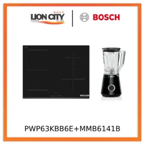 Bosch PWP63KBB6E Series 4 Induction hob 60 cm Black, surface mount without frame   MMB6141B Blender Vita Power Serie | 4 1200 W Black