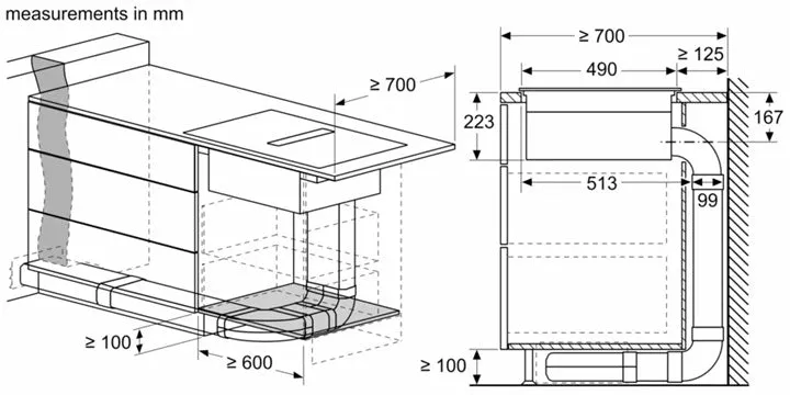 Bosch PXX895D66E Series 8 Induction hob with integrated ventilation system 80 cm surface mount with frame