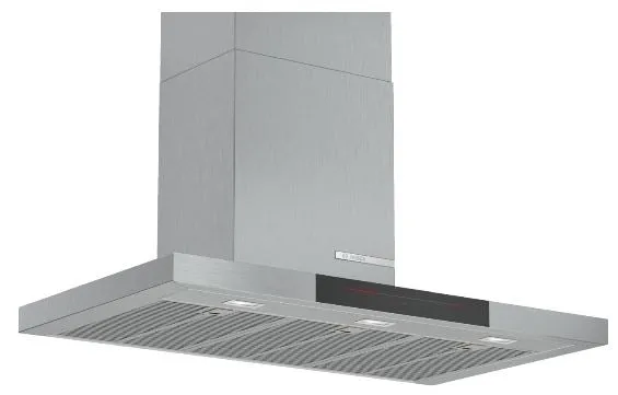 Bosch Series 6 DWB98JQ50B Wall-mounted cooker hood 90 cm   PIB375FB1E Series 6 Domino induction hob 30 cm Black   PKF375CA2E Series 2 Domino Electric hob 30 cm Black, surface mount with frame