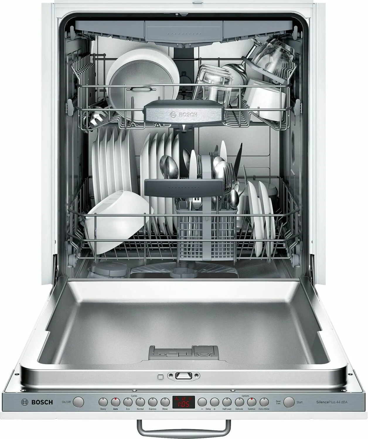 Bosch SGV68U53UC Ada 24" 800 Series Custom Panel, 6/5 Cycles, 3Rd Rck, 44 Dba, Rckmatic,15 Pl Stgs, Infolight - Cp