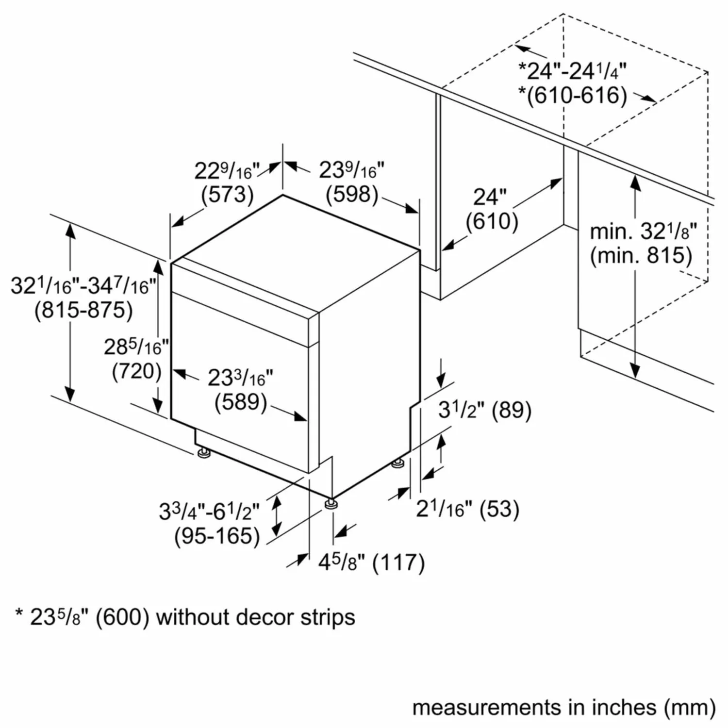 Bosch SGX68U55UC Ada 24" 800 Series Bar Hndl, 6/5 Cycles, 3Rd Rck, 44 Dba, Rckmatic,15 Pl Stgs, Infolight - Ss