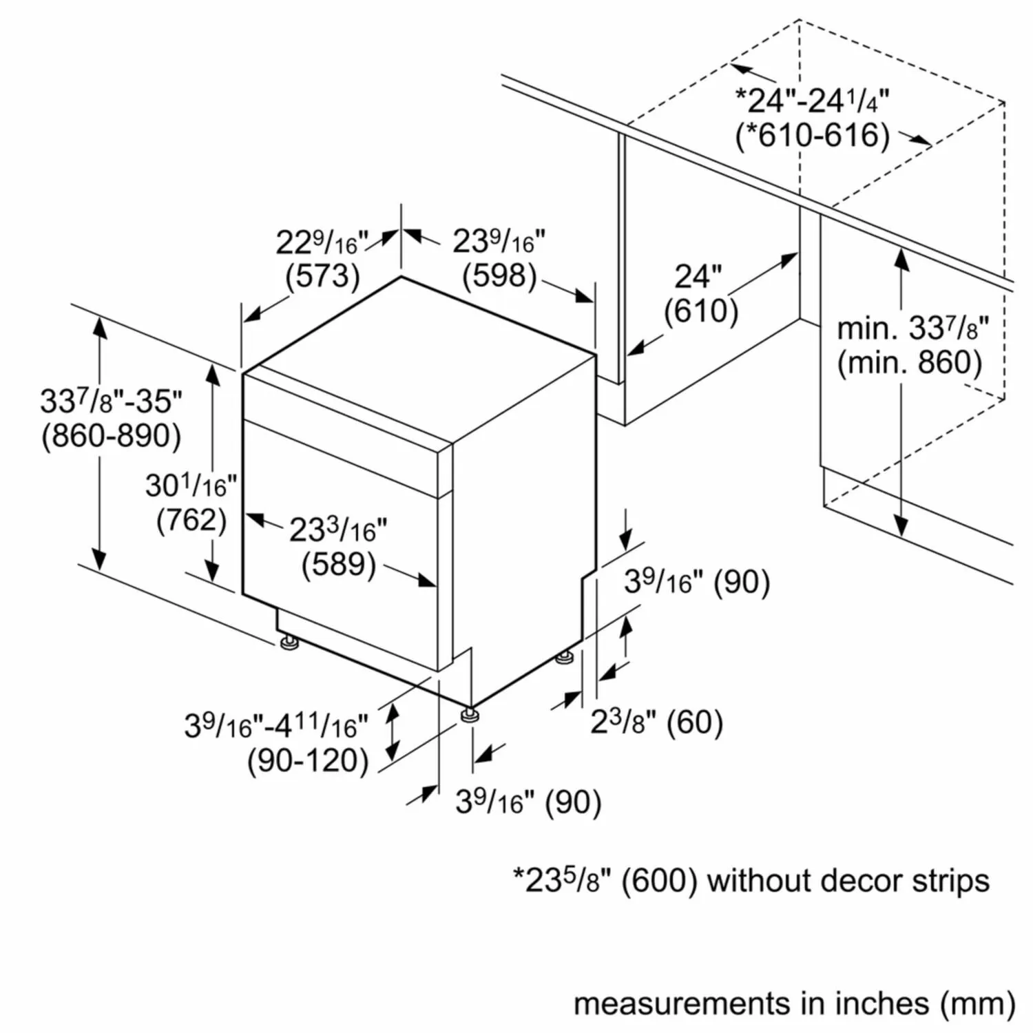 Bosch SHE3AR75UC Ascenta Recessed Hndl, 6/2 Cycles, 50 Dba, Adj Rack - Ss