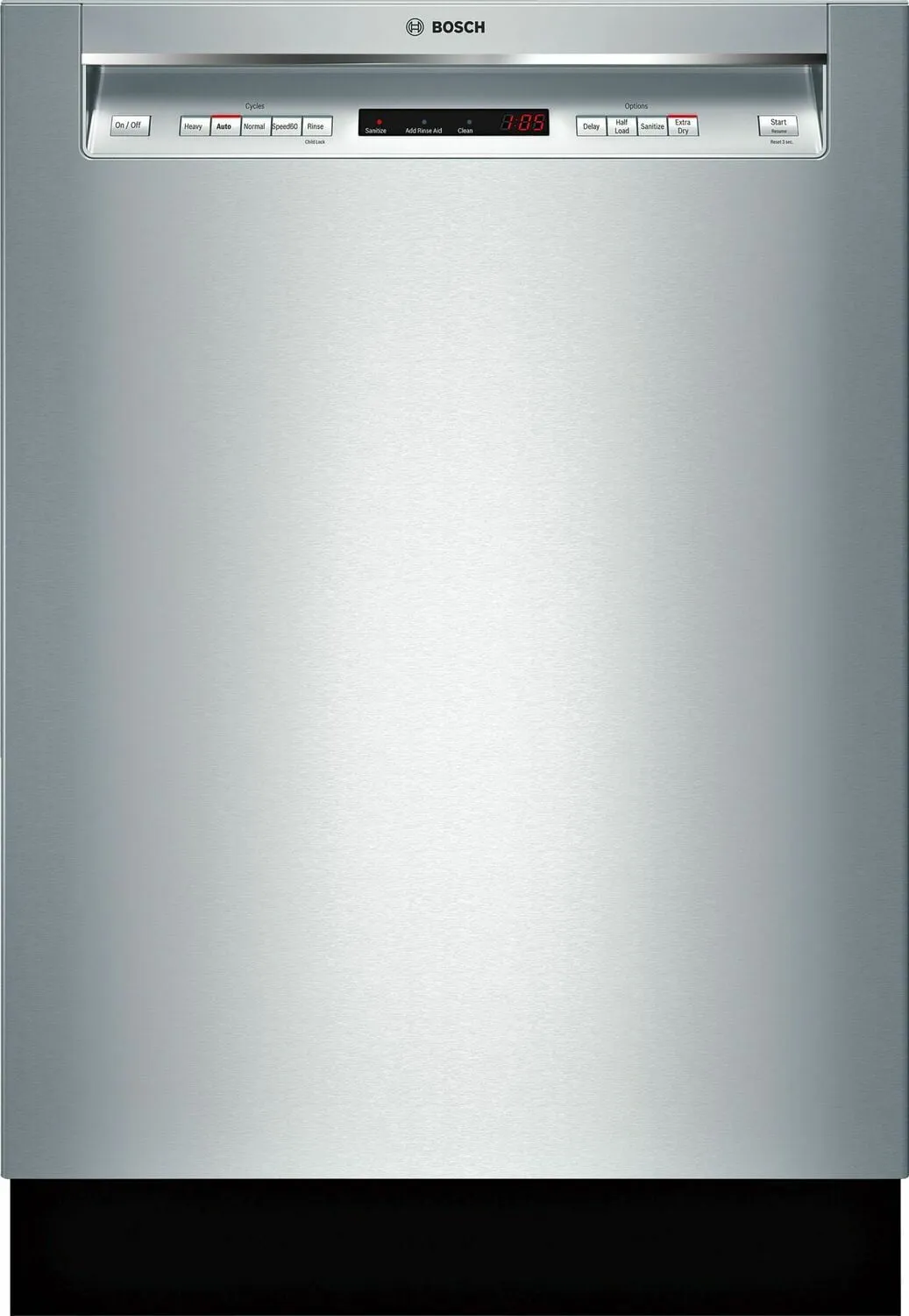 Bosch SHEM63W55N 300 Rec Hndl, 5/4 Cycles, 44 Dba, 3Rd Rck - Ss