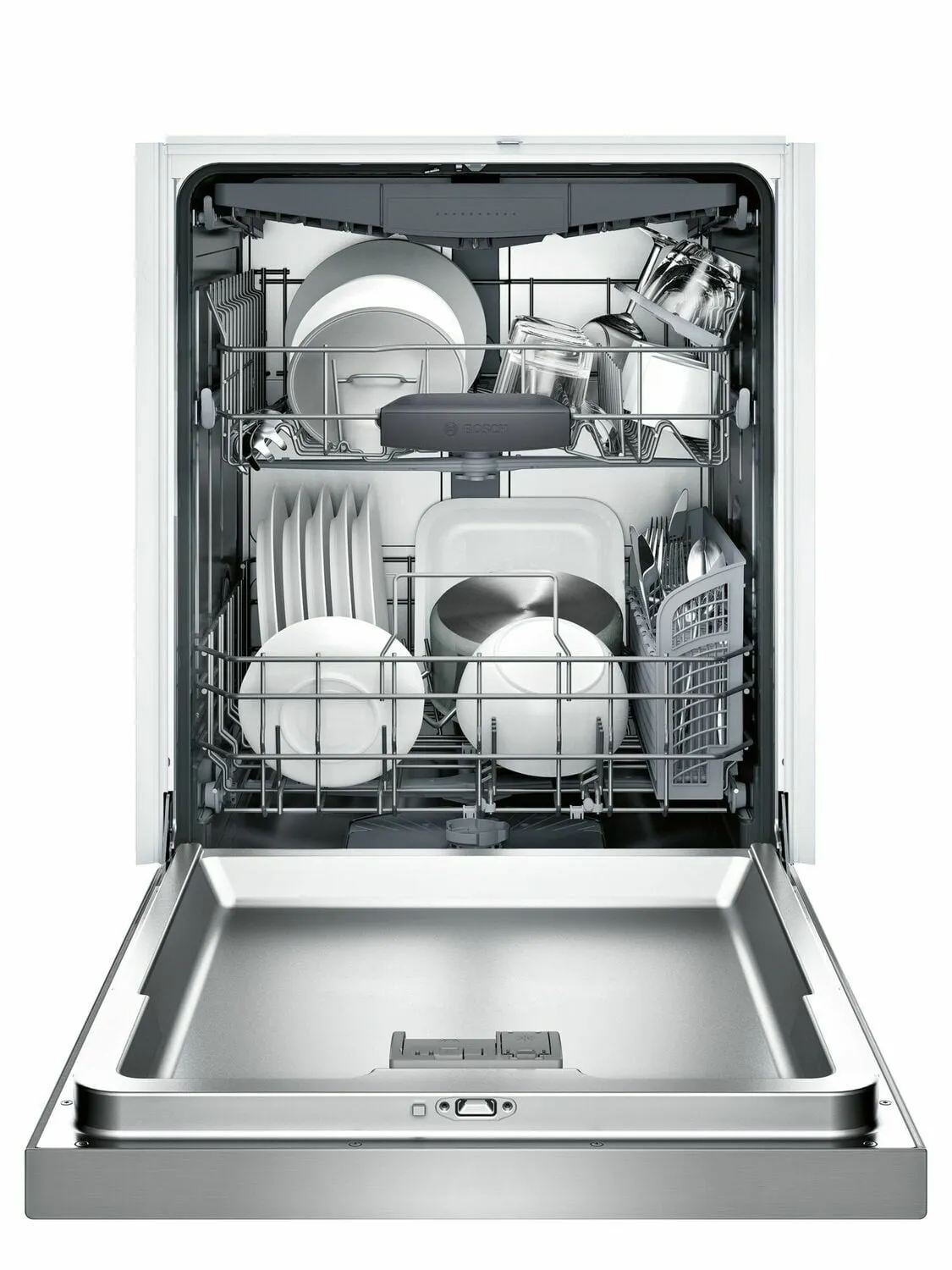 Bosch SHEM63W55N 300 Rec Hndl, 5/4 Cycles, 44 Dba, 3Rd Rck - Ss