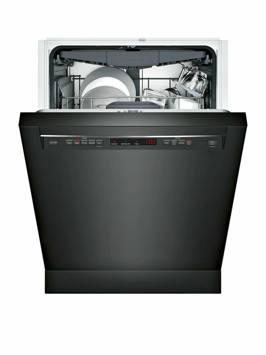 Bosch SHEM63W56N 300 Rec Hndl, 5/4 Cycles, 44 Dba, 3Rd Rck - Bl