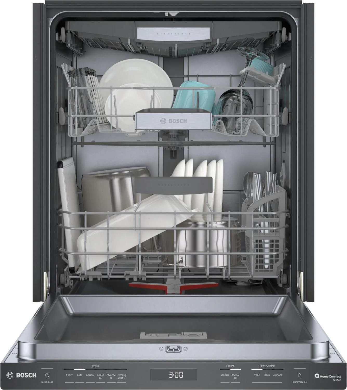 Bosch SHP78CM4N 800 Series Dishwasher 24" Black Stainless Steel