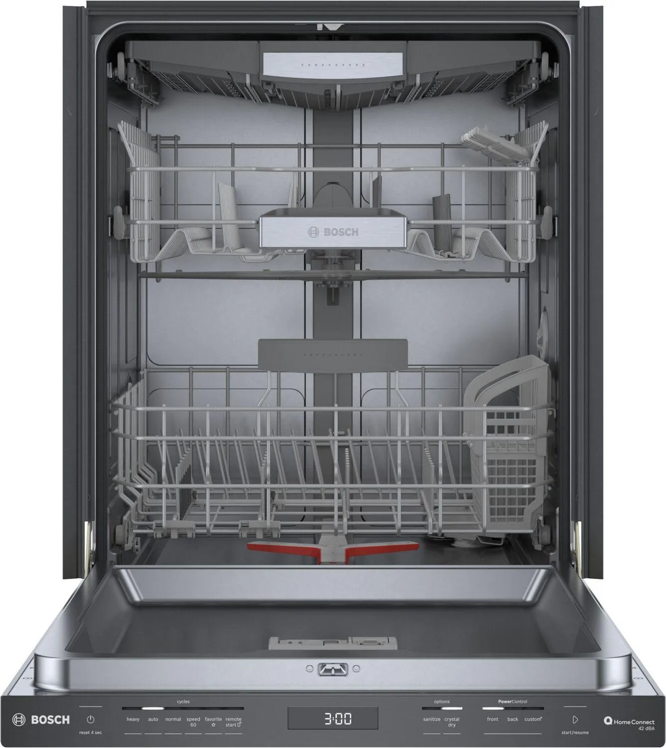 Bosch SHP78CM4N 800 Series Dishwasher 24" Black Stainless Steel