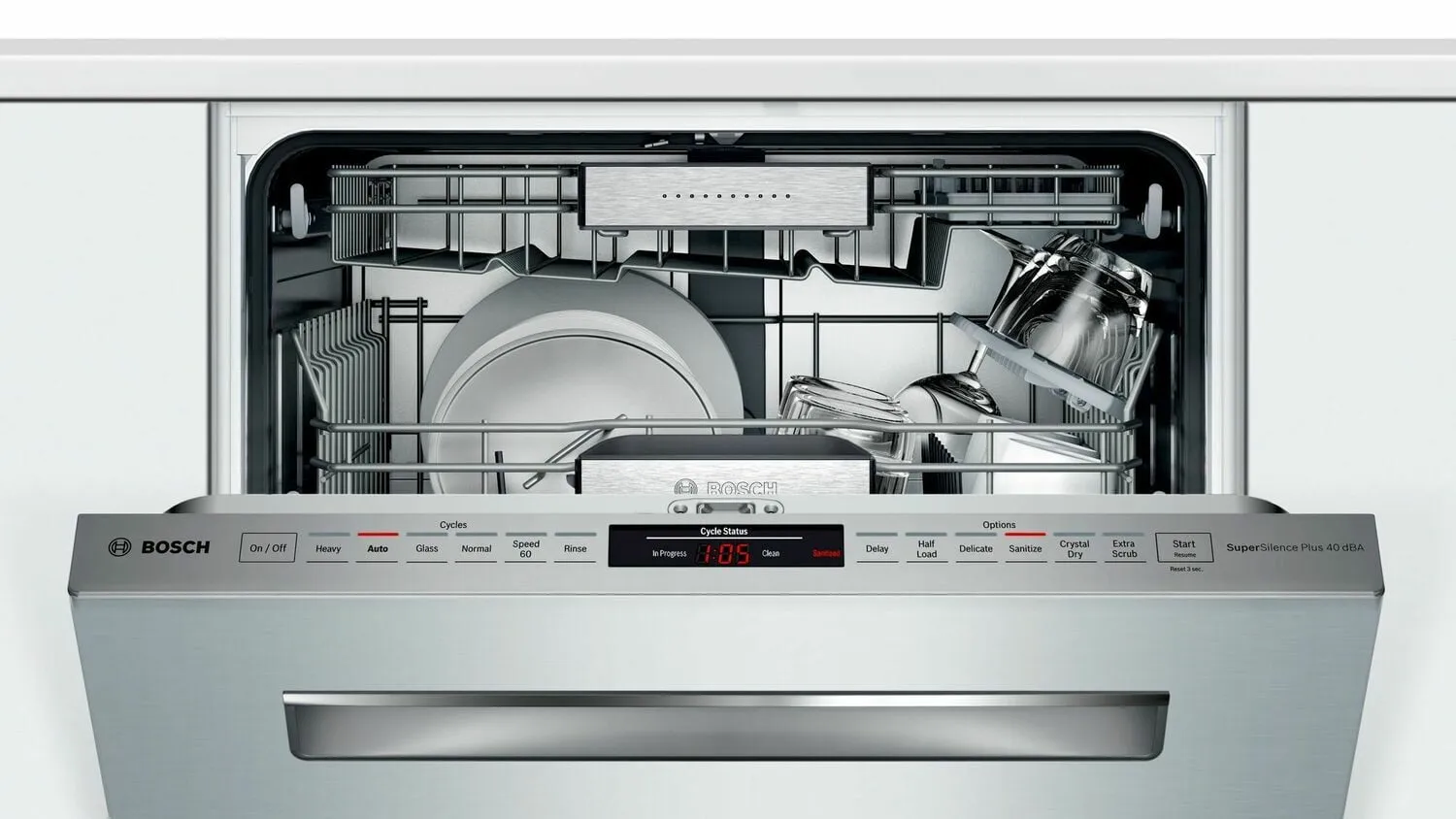 Bosch SHP88PZ55N Benchmark Dishwasher 24'' Stainless Steel Shp88Pz55N