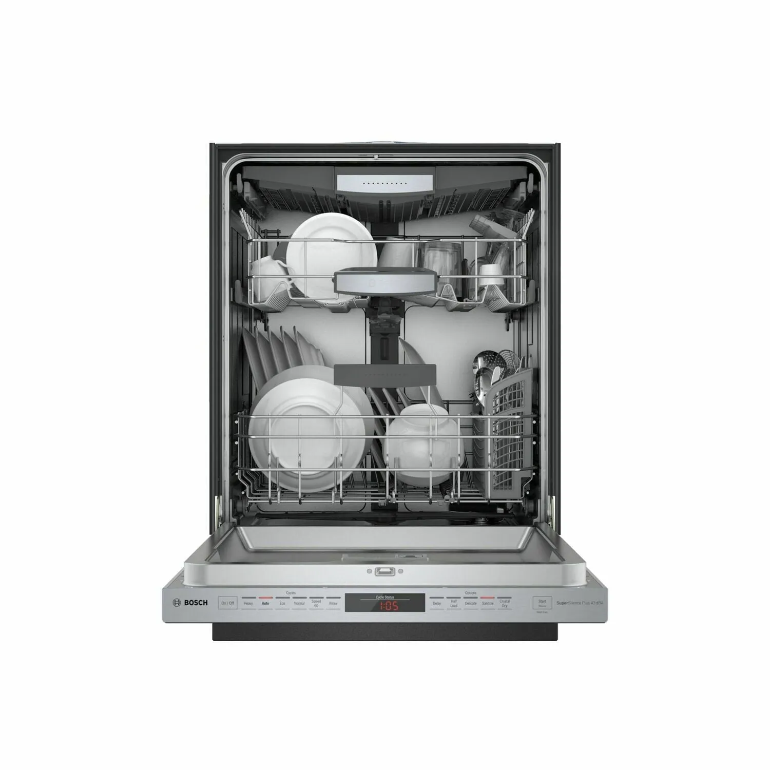 Bosch SHPM78Z55N 800 Series Dishwasher 24'' Stainless Steel Shpm78Z55N