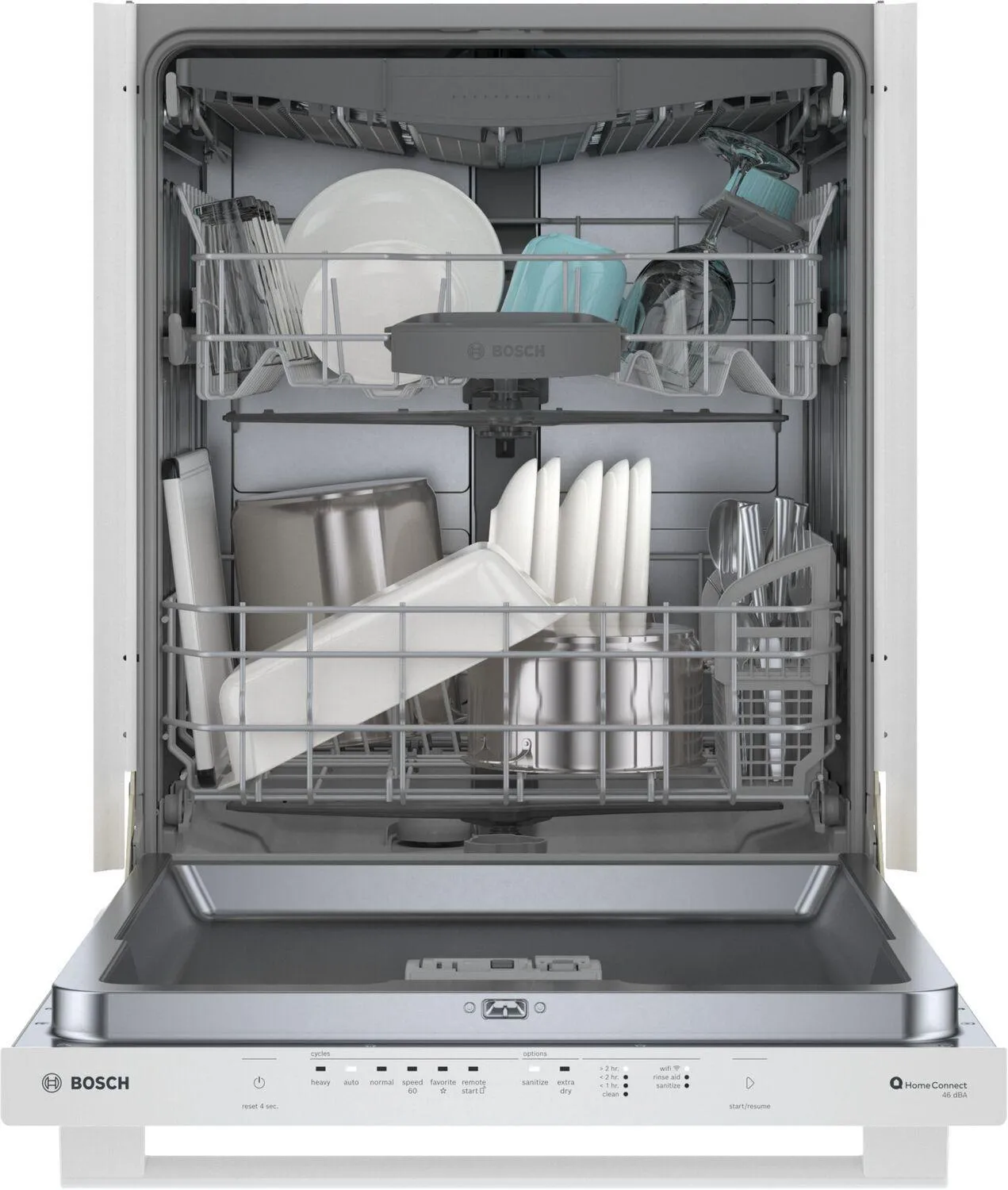 Bosch SHX5AEM2N 100 Premium Dishwasher 24" White
