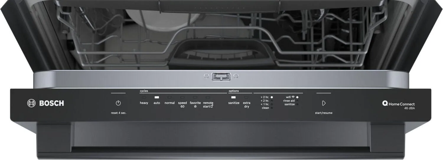 Bosch SHX5AEM4N 100 Premium Dishwasher 24" Black Stainless Steel