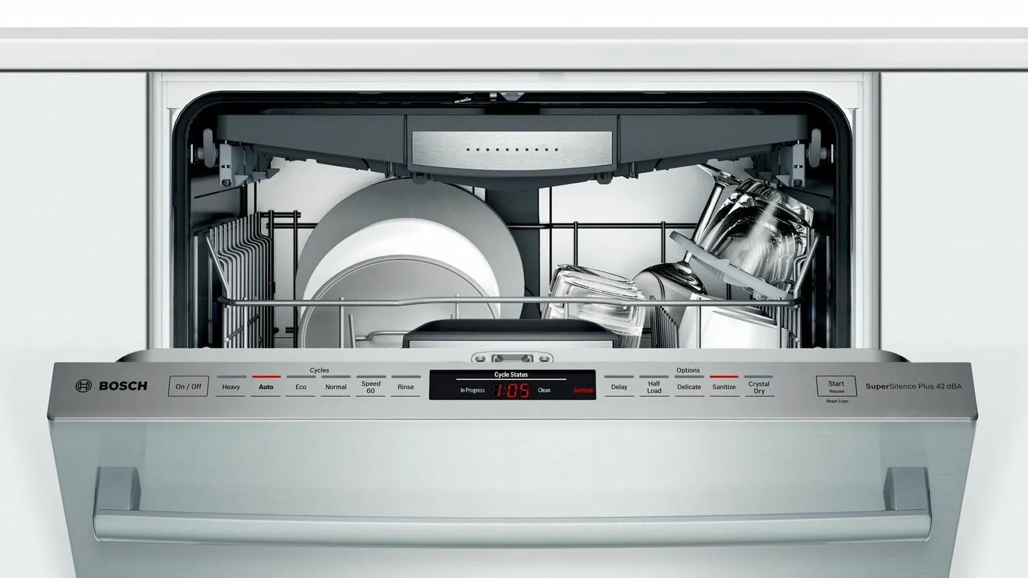 Bosch SHXM78Z55N 800 Series Dishwasher 24'' Stainless Steel Shxm78Z55N