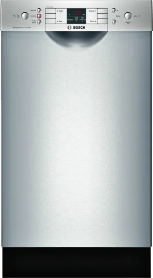 Bosch SPE53U55UC Ada 18" 300 Series Recessed Hndl, 4/4 Cycles, 46 Dba, Rckmatic, 9 Pl Stgs - Ss