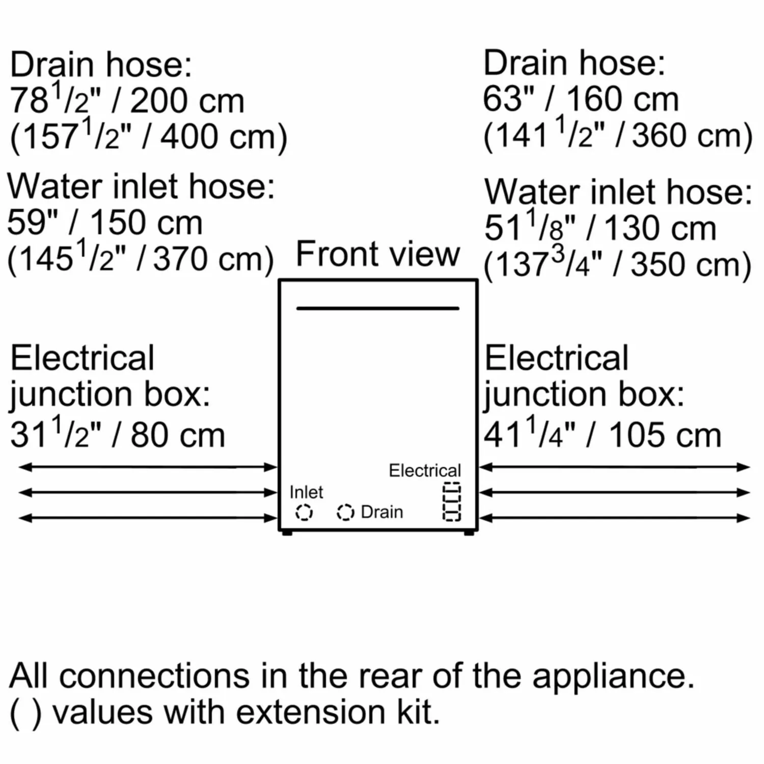 Bosch SPE53U55UC Ada 18" 300 Series Recessed Hndl, 4/4 Cycles, 46 Dba, Rckmatic, 9 Pl Stgs - Ss