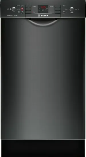 Bosch SPE53U56UC Ada 18" 300 Series Recessed Hndl, 4/4 Cycles, 46 Dba, Rckmatic, 9 Pl Stgs - Bl