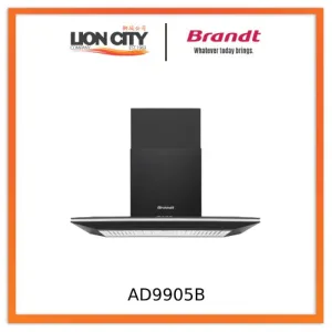 Brandt AD9905B - Black Stainless Steel Wall Mount Hood