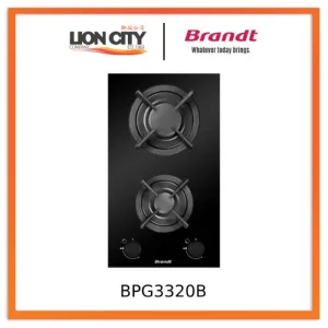Brandt BPG3320B 30CM 2 Burner Domino Gas Hob