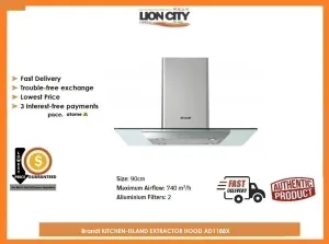 Brandt KITCHEN-ISLAND EXTRACTOR HOOD AD1188X