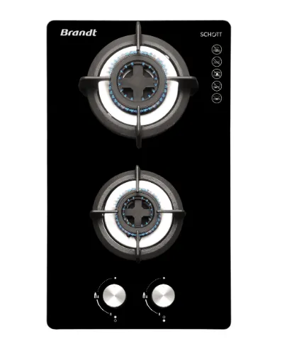 Brandt TG2232BEP Battery/electric Ignition Gas Hob (30cm)(Black)