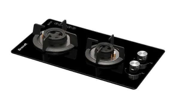 Brandt TG2232BEP Battery/electric Ignition Gas Hob (30cm)(Black)