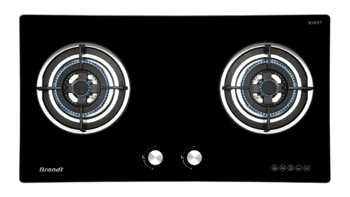 Brandt TG2282BBP Battery Ignition 2-Burner Built-In Gas Hob