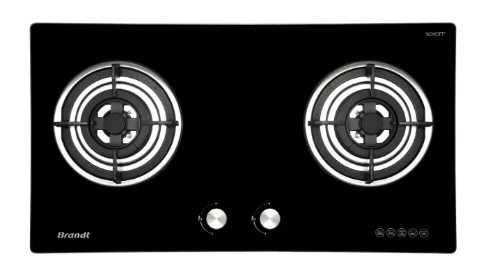 Brandt TG2282BBP Battery Ignition 2-Burner Built-In Gas Hob