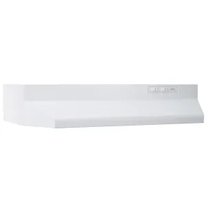 Broan 403001 Broan 30-Inch Ducted Under-Cabinet Range Hood, 160 Cfm, White
