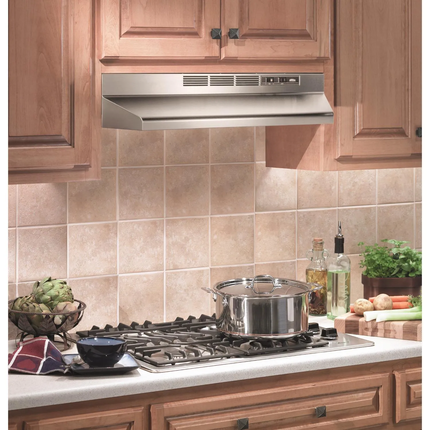 Broan 413604 Broan 36-Inch Ductless Under-Cabinet Range Hood, Stainless Steel