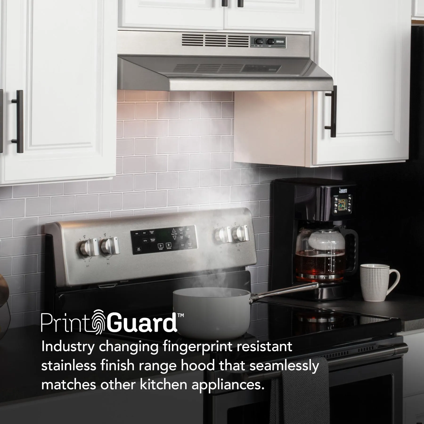 Broan 4136SF Broan 36-Inch Ductless Under-Cabinet Range Hood, Stainless Finish