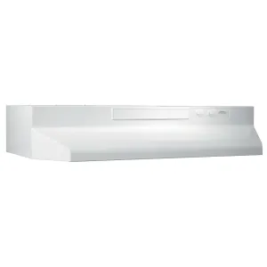 Broan 433011 Broan 30-Inch Convertible Under-Cabinet Range Hood, White