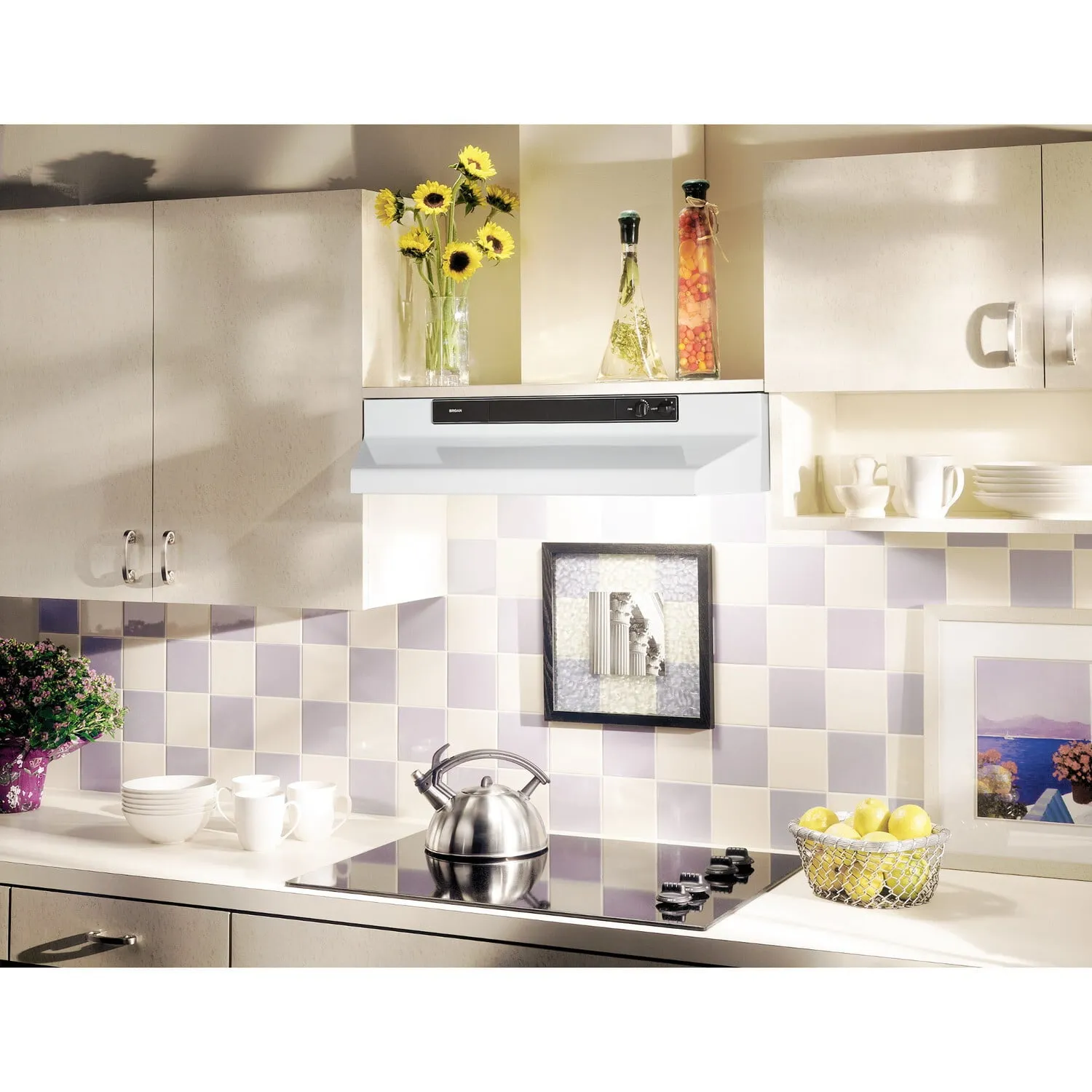 Broan 464201 Broan 42-Inch Convertible Under-Cabinet Range Hood, 220 Cfm, White