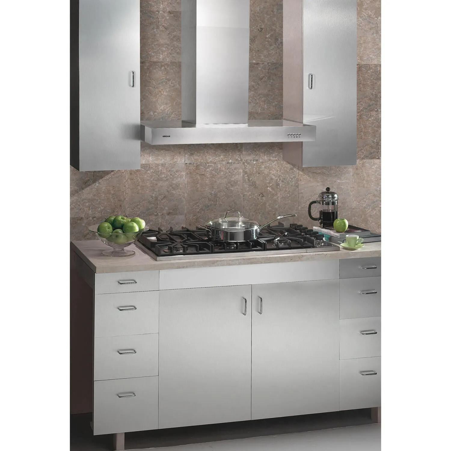 Broan B5330SS Broan 30-Inch Convertible Wall-Mount Chimney Range Hood, 450 Cfm, Stainless Steel