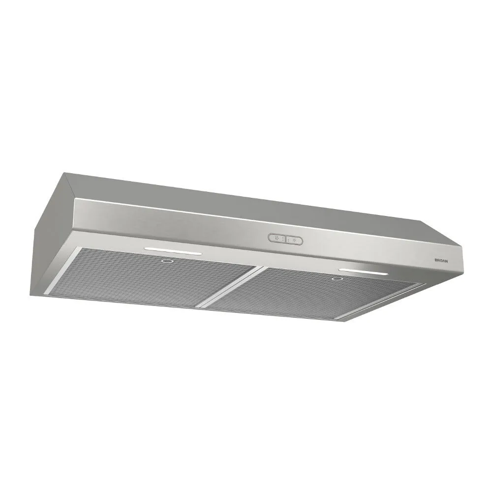 Broan BCDF130SS Broan 30-Inch Convertible Under-Cabinet Range Hood, 300 Cfm, Stainless Steel