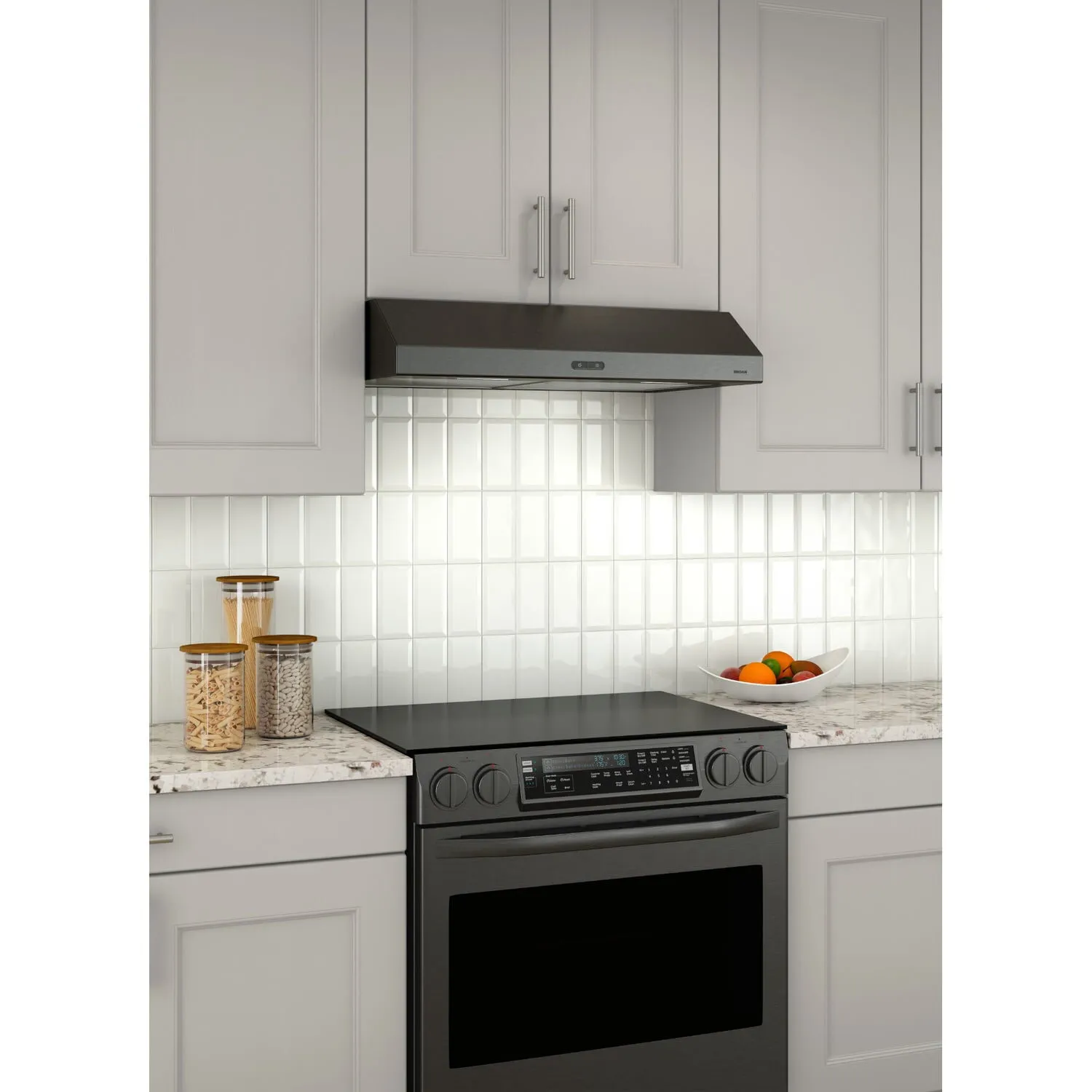 Broan BCDF136BLS Broan 36-Inch Convertible Under-Cabinet Range Hood, 300 Cfm, Black Stainless Steel