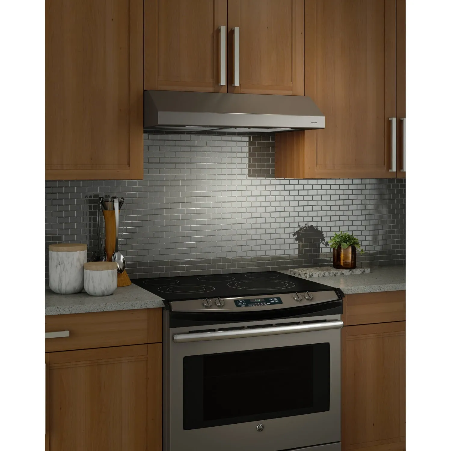 Broan BCSEK130SL Broan 30-Inch Convertible Under-Cabinet Range Hood, 250 Cfm, Slate