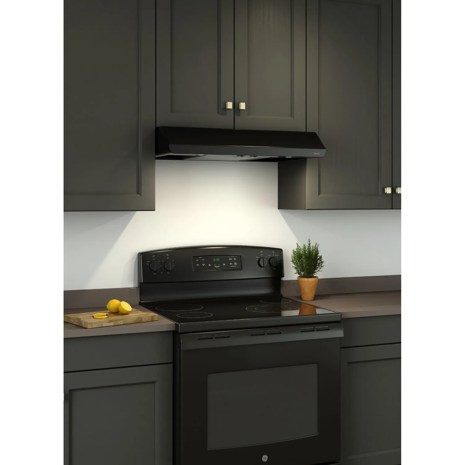 Broan BKSA130BL Broan 30-Inch Convertible Under-Cabinet Range Hood, 250 Cfm, Black