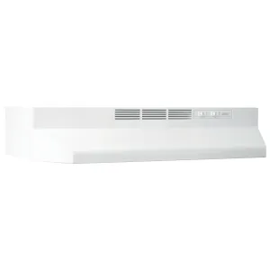 Broan BUEZ121WW Broan 21-Inch Ductless Under-Cabinet Range Hood W/ Easy Install System, White