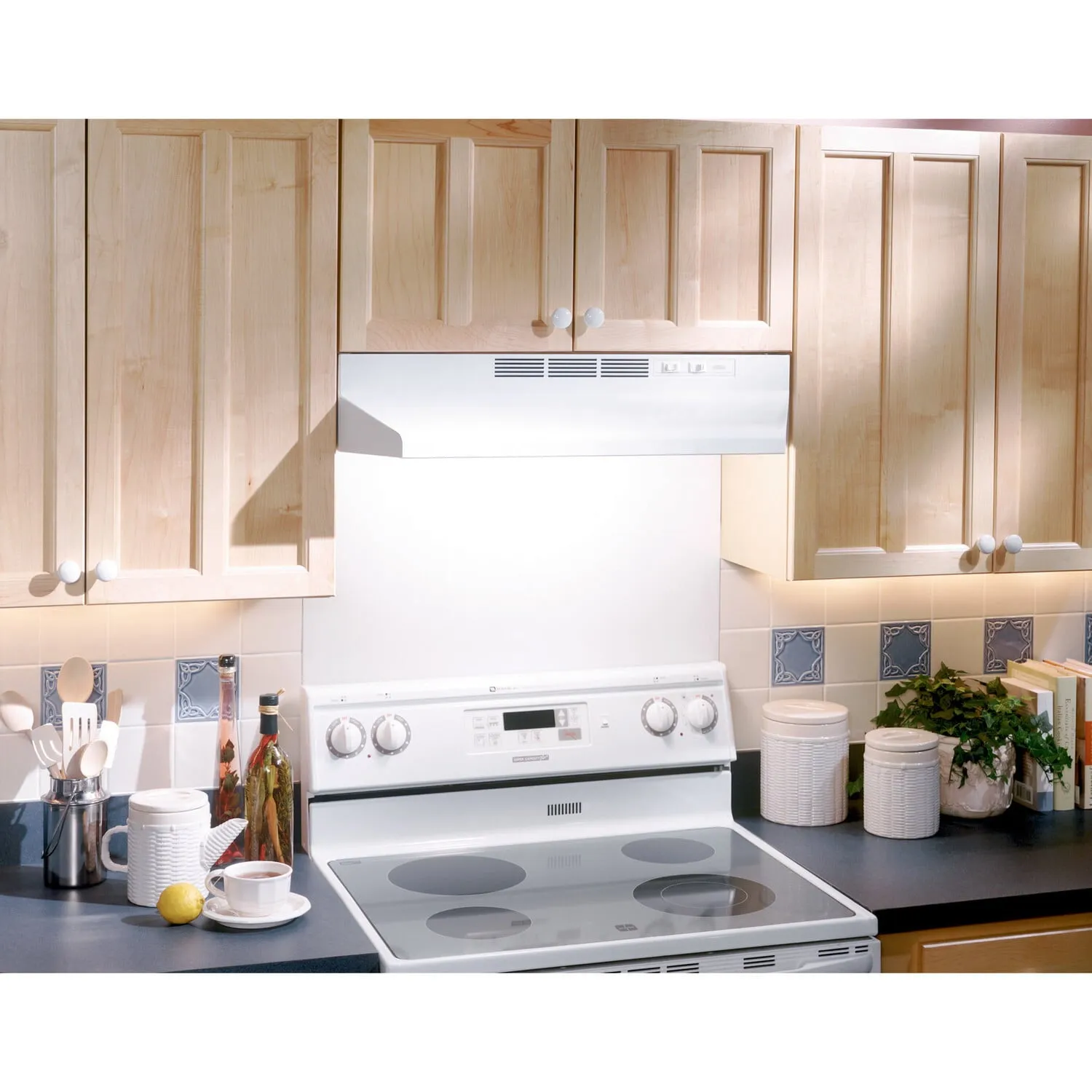 Broan BUEZ124WW Broan 24-Inch Ductless Under-Cabinet Range Hood W/ Easy Install System, White